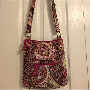 Vera Bradley Hipster Purse in Very Berry Paisley